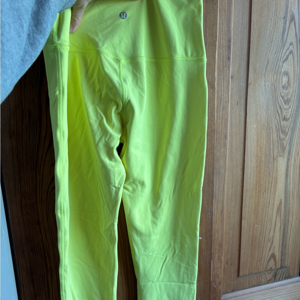 lululemon athletica Neon Yellow Leggings